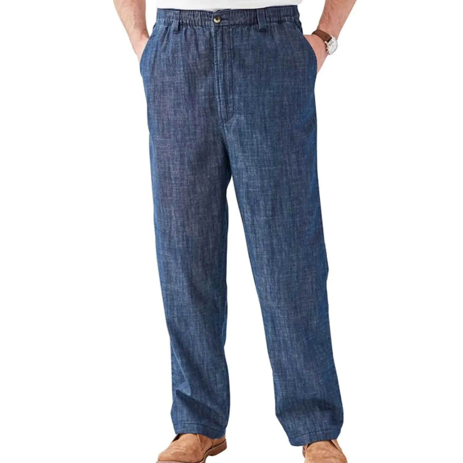 Yeni özel amerikan ve avrupa artı boyutu erkek akıllı rahat düz pantolon adam için OEM özel pamuk ter pantolon
