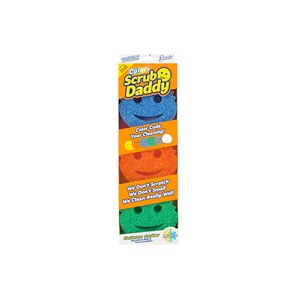 ฟองน้ำสี Scrub Daddy - ฟองน้ำอเนกประสงค์สำหรับล้างจาน ไม่ทำให้เกิดรอยขีดข่วน สำหรับห้องครัว ห้องน้ำ และทำความสะอาดบ้าน (3 ชิ้น) - Product Image 5