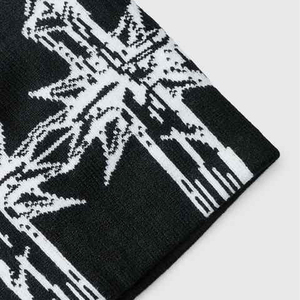 Gorro de punto Jacquard de invierno con logotipo personalizado, gorros transpirables acrílicos 100% para hombres y mujeres con estampado Digital completo - Product Image 5