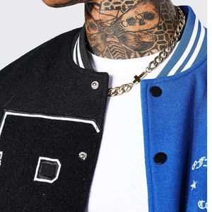 OEM Venta al por mayor Varsity Chaquetas Personalizado Bordado Chenille Parches Varsity Jacket Oversize College Baseball Jacket Para Hombre - Product Image 3