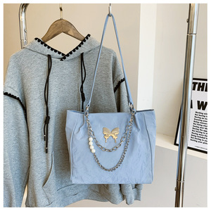 กระเป๋า2025ผู้หญิงทรงผีเสื้อ, กระเป๋าแฟชั่นใหม่ล่าสุดกระเป๋าถือลำลองสำหรับเด็กผู้หญิงกระเป๋าโท้ทใส่เอกสาร - Product Image 1