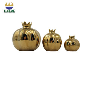 लक्जरी सोने का अनार सिरेमिक <span class=keywords><strong>vase</strong></span> फल आकार सजावटी टेबलटॉप <span class=keywords><strong>vase</strong></span> घर के लिविंग रूम और डाइनिंग डिकोर आधुनिक - Product Image 6