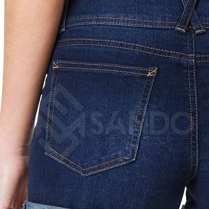 กางเกงยีนส์ขาสั้นน้ำหนักเบาสำหรับผู้หญิง, กางเกงยีนส์ลำลองระบายอากาศได้ดีใส่สบาย - Product Image 6