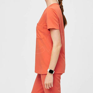 Offre Spéciale personnalisé été gommages uniformes femmes costume vêtements médicaux Spandex infirmière gommage ensembles haute qualité sérigraphie hôpital - Product Image 3