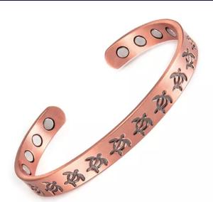 Pulsera de cobre Floral sólida hecha a mano de alta calidad, precio al por mayor, accesorio de moda, hermoso brazalete - Product Image 6