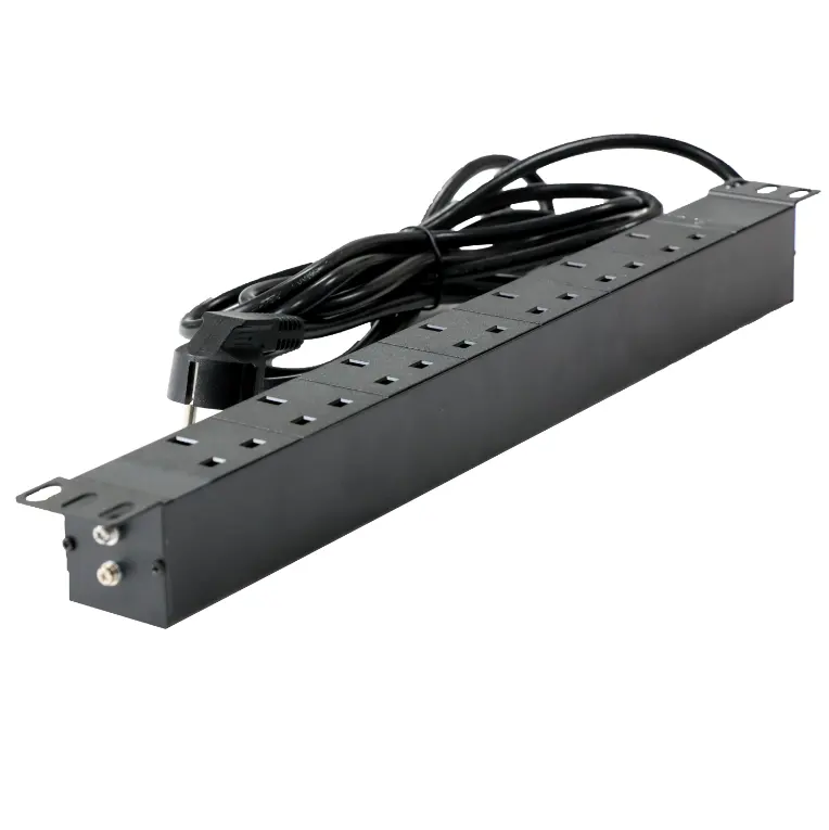 7 Ways Sockets PDU With On-off Switch And Overload Protector Rack-mounted PDU For Data Center