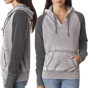 2024 nueva llegada Unisex peso pesado de gran tamaño Vintage ácido lavado Sudadera con capucha cuello con cremallera logotipo personalizado frente OEM ODM servicio mujeres - Product Image 6