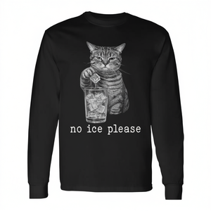 T-shirt promozionale a maniche lunghe No Ice Please Cat Against Ice - Product Image 2