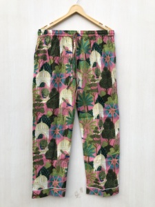 Conjunto de pijama de algodón floral hecho a mano, estampado a mano, estilo indio, vestido de algodón, regalo para ella. - Product Image 3