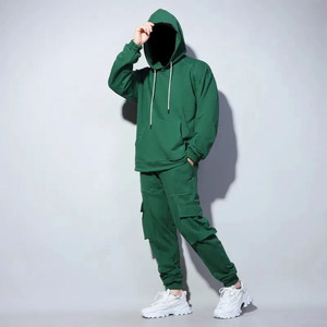 Vente en gros OEM ODM de vêtements de fitness actifs unisexe et de jogging ensemble de survêtements pour hommes grande taille polaire vierge avec logo imprimé - Product Image 1