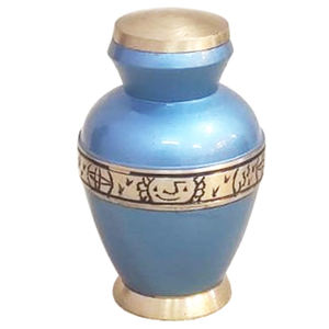 Urna de cremación de metal de níquel rojo colorido para cenizas humanas y de mascotas Tamaño adulto con diferentes tamaños - Product Image 6