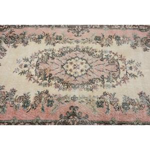 พรมวินเทจสไตล์ตุรกี ขนาด 3.9x6.4 ฟุต พรมสีน้ำตาลชมพูสไตล์ตะวันตกเฉียงใต้ - Product Image 5