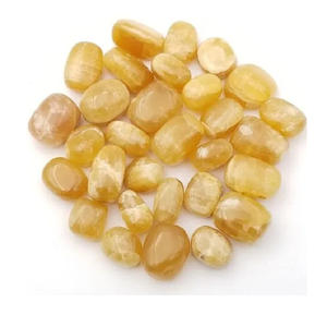 หิน Tumbled Honey Calcite คริสตัลธรรมชาติ,หินกรวดหินโมรา Reiki Chakra จำนวนมากบำบัด - Product Image 3