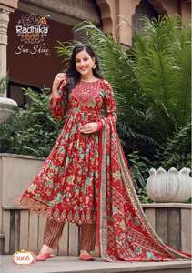 ชุดคุर्ติผ้ามัสลินพิมพ์ลาย ไซส์พลัส ใส่สบาย สีพื้น เรียบง่าย ใช้งานได้หลากหลาย สไตล์ดีไซเนอร์ เหมาะสำหรับใส่ในชีวิตประจำวันและไปทำงาน - Product Image 3