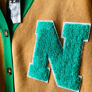 Norfolk State University Women's <b>Varsity</b> <b>Cardigan</b> Sweater Button-Up College Style Letterman Custom Embroidery Acrylic Custom - Product Image 3