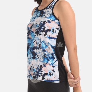 Camiseta sin mangas con estampado de leopardo para mujer, cuello redondo, ajustada, que absorbe la humedad, de poliéster y spandex, para entrenamiento deportivo. - Product Image 4