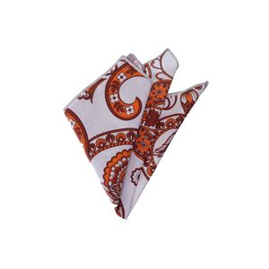 Mouchoir de poche en coton imprimé Bey Paisley pour homme adulte - Product Image 1