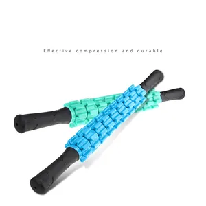 Rouleau de massage musculaire portatif pour femmes, outil de massage des tissus profonds pour le dos, les jambes, le corps et la récupération musculaire après le yoga - Product Image 3