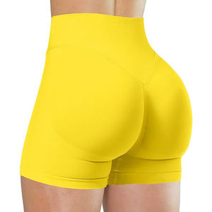 Comfortable Workout Shorts Scrunch Butt Lift High-Waisted Tummy Control <b>for</b> <b>Women</b> Yoga Fitness Soft Shorts - Product Image 1