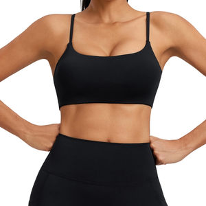 Sujetador deportivo de nailon Spandex transpirable de alta calidad Tallas grandes Estilo simple con impresión de transferencia de calor - Product Image 5