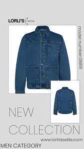 Veste Polaire d'Hiver Homme Grande Taille Coupe-Vent en Denim 3 Poches - Product Image 3