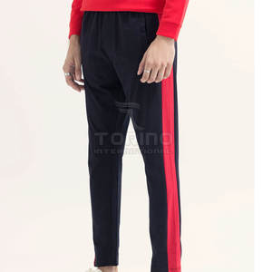 กางเกงสเวตเตอร์ผ้าแคนวาสของผู้ชายเอวยางยืดออกแบบโลโก้ได้ตามต้องการ - Product Image 2