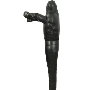 หุ่นซ้อมมวย MMA หนังและผ้าใบ ถุงทรายหนัก 25 กก. ทนทาน สีดำและสีแดง ขนาด 3-6 ฟุต สำหรับฝึกซ้อมมวยปล้ำ มวยไทย คาราเต้ - Product Image 3