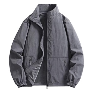 Chaqueta Deportiva Personalizada al por Mayor con Cierre de Cremallera, Forro de Malla, Ligera, de Nylon, Cortavientos para Hombre - Product Image 2