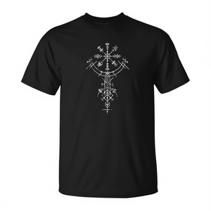 T-shirt promotionnel Vegvisir, symbole viking, rune nordique, celtique, boussole, Yggdrasil - Product Image 2