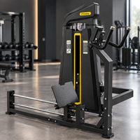 BN Appareil de musculation commercial à charges sélectionnables pour l'entraînement de la force des quadriceps, des fessiers et des ischio-jambiers, Machine à squats pendulaires