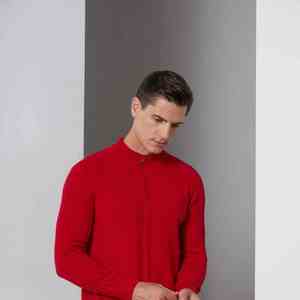 Chemises demi-zippées pour hommes Chemises de mode élégantes à manches longues et confortables OEM ODM Fournisseur en gros Direct de l'usine Tenue décontractée - Product Image 4