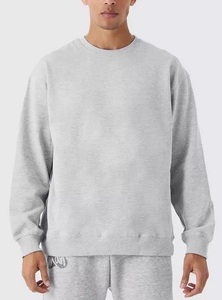 Sudadera con capucha gris Premium básica personalizada para hombre de algodón pesado de gran tamaño, oferta al por mayor, tendencia 2024 - Product Image 3