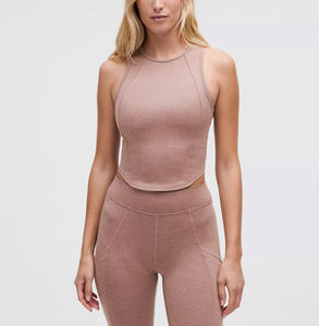 OEM/ODM Ensemble de yoga et de gymnastique léger à séchage rapide sur mesure, tissu extensible dans les 4 sens, taille élastique, vêtements de gym, ensemble de yoga pour femmes - Product Image 6