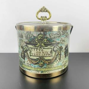 Seau à glace au design carte du monde pour le bureau, la maison, le bar, les fêtes, les événements formels, élégant refroidisseur de boissons, service polyvalent - Product Image 3