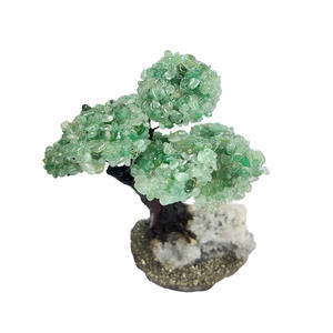 Bonsaï luxueux en cristal de quartz vert, tronc sculpté artisanal, base en pyrite, arbre en pierre naturelle de forme libre, Chakra du Cœur - Product Image 4