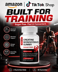 Créatine monohydrate en gommes, BCAA, sans sucre, complément alimentaire, saveur orange, récupération musculaire, nutrition sportive, en stock - Product Image 5