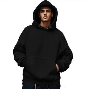 Sudaderas con capucha de los hombres de peso pesado de alta calidad sudaderas con capucha hombres gimnasio Hip Hop High Street Zip Casual suéter Suelto - Product Image 4