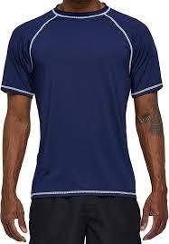 Camisa de compresión de manga corta para hombre Diseño popular Transpirable Secado rápido Rash Guard con patrón sólido Método de tejido de punto - Product Image 5