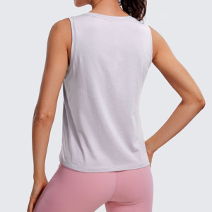 Nouvelles Couleurs Débardeurs de Yoga Sans Manches Écologiques et Respirants en Spandex/Polyester pour Femmes – Vente en Gros de Tenues de Fitness et de Sport en Plein Air - Product Image 2