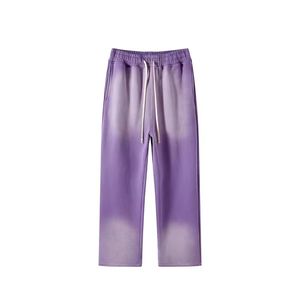 Pantalon de survêtement de survêtement vintage de coupe régulière décontracté pour hommes, imprimé sur mesure, délavé à l'acide, avec boutons, pantalon grande taille - Product Image 1