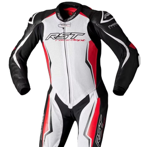 Combinaison moto V4.1 en cuir pour hommes Combinaison MotoCP coupe-vent en cuir de vachette/kangourou certifié CE niveau 2 - Product Image 1