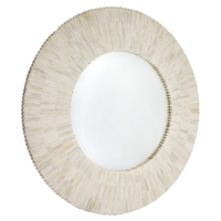 Miroir mural incrusté de nacre fabriqué à la main, accessoires de décoration d'intérieur très esthétiques, vente en gros.