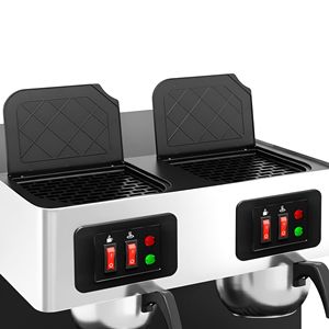 Cafetera Comercial de Acero Inoxidable con Filtro, 2 Termos, Capacidad de Caldera de 2.0L, 3.8kW, Relleno Manual, Fácil de Usar - Product Image 6
