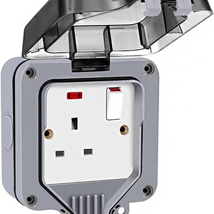 Enchufe de Pared Industrial Resistente a la Intemperie, Toma de Corriente de 3 Clavijas Tipo Americano, Nailon, 15A/20A, 125V para Uso Industrial (Receptáculo SDK WIFI) - Product Image 1