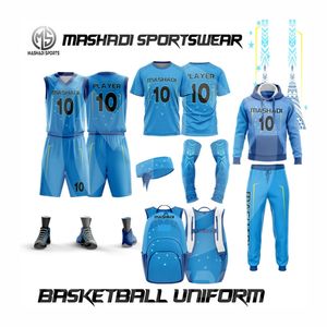 Nouveaux designs 2026 de maillots de basket-ball pour hommes, ensembles de haute qualité, impression par transfert thermique, respirant, grande taille, vente en gros - Product Image 6
