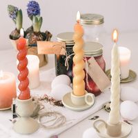 Dent Bande Vase Tige Acrylique Bougie Moule, Split Lisse En Plastique Bougie Faisant Outil Décoration Cadeau