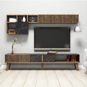 Modern European design Tv Stand Living Room Furniture Wood TV Cabinet Living Furniture Modern Tv Stands from Turkey