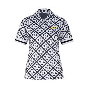 El mejor Material de sublimación para mujer para camiseta Polo Color personalizado Ajuste relajado Camiseta de manga corta para tallas grandes - Product Image 1