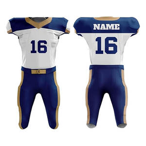 Uniforme de football américain sur mesure en polyester 100% Concevez votre propre uniforme de football américain - Product Image 4