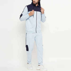 Chándal superventas para hombre de buena calidad, chándal de pantalón de Jersey sólido para hombre, conjunto de 2 uds, chándal de lana para hombre - Product Image 2